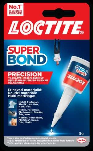 Universalūs klijai LOCTITE SUPER Bond Precision, 5 g