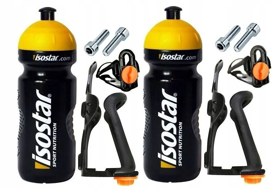 Universalus krepšelio ir vandens butelių rinkinys ISOSTAR 650 dviračio varžtai dviračio rėmui