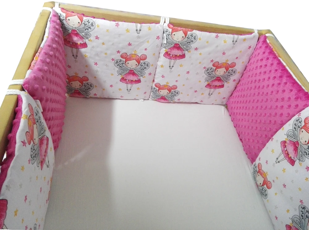 Uplilo OCHRANIACZ modułowy 30x30 6szt DO ŁÓŻECZKA 60/120 MINKY medvilnė DUŻO WZORÓW