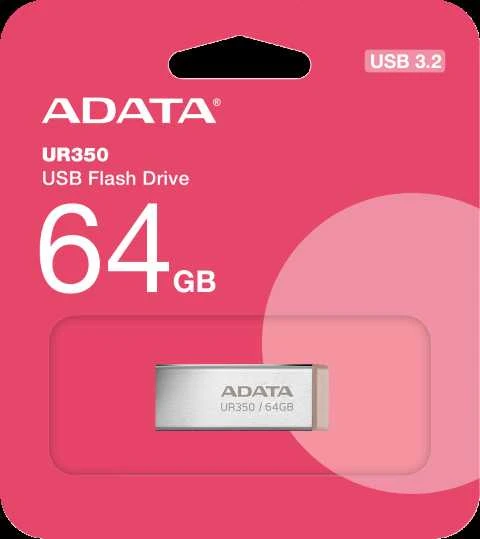 ADATA | USB atmintinė | UR350 | 64 GB | USB A tipo | Ruda