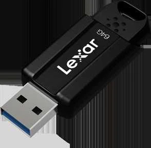Lexar | USB atmintinė | JumpDrive S80 | 64 GB | USB A tipo | Juodas