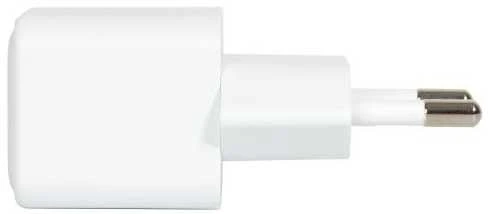 USB-C mini sieninis įkroviklis DELTACO 1x USB-C, PD 20 W, baltas / USBC-AC150