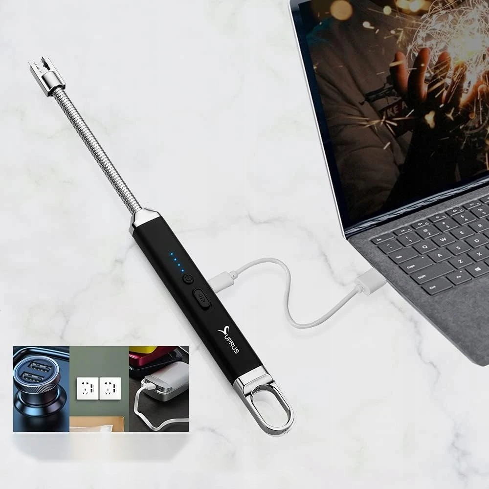 USB ELEKTRINIS žiebtuvėlis BELIEPS ŽIDINĖ ŽVAKĖ, ATSpari vandeniui