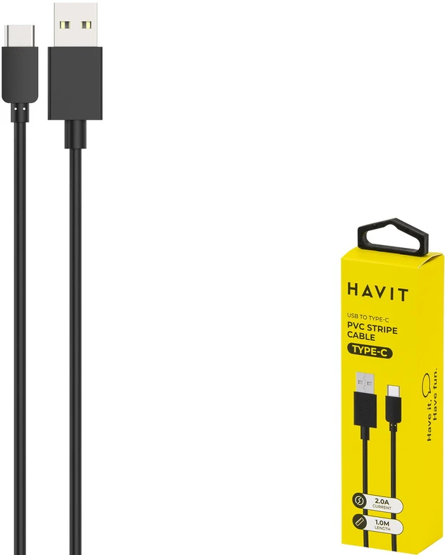 USB kabelis D-FRUIT DF901C, C - USB-C, 1 m, baltos sp.