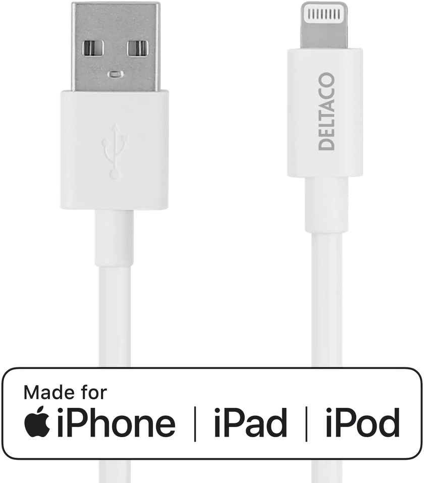 D Fruit USB kabelis DF105, USB-A - USB-C 1 m, baltos sp.