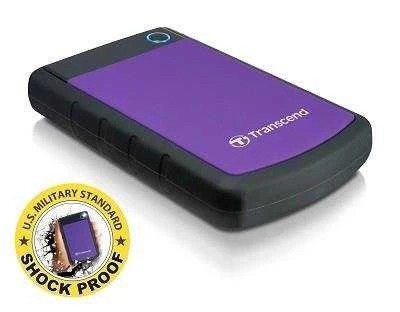 Kietasis išorinis diskas Transcend 25H3P 2.5'' 2TB USB3, Triguba smūgių slopinimo sistema