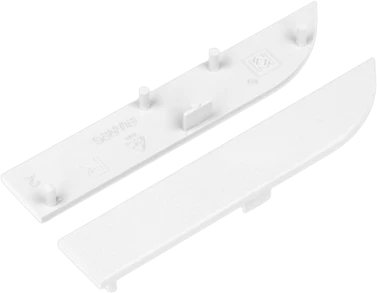 LED profilio SKIRT10 užbaigimai, baltos sp, 2vnt.