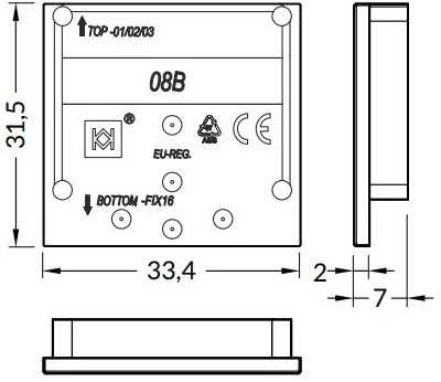LED juostos profilio VARIO30-08B (VARIO30-08+VARIO30-02) užbaigimai. Komplekte 2 vnt.