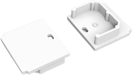 LINEA-IN20 TRIMLESS užbaigimo elementai su skyle, balti