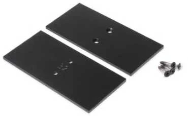 LED juostos profilio VARIO30-32 užbaigimo elementai, metaliniai, juodi, komplekte 2 vnt.