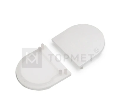 LED juostos profilio VARIO30-01-D9 užbaigimo elementai, balti