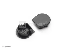 LED juostos profilio UNI12 užbaigimo elementas D, juodas