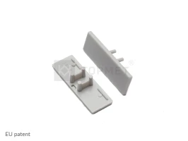 LED juostos profilio BACK10 užbaigimo elementas, pilkas