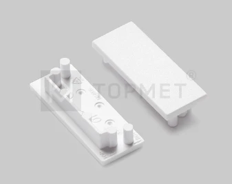 LED juostos profilio VARIO30-01 užbaigimo elementas, baltas.