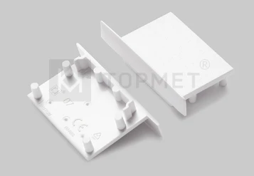 LED juostos profilio VARIO30-07 užbaigimo elementas, baltas.