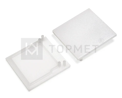 LED juostos profilio VARIO30-01-E9 užbaigimo elementas, baltas.