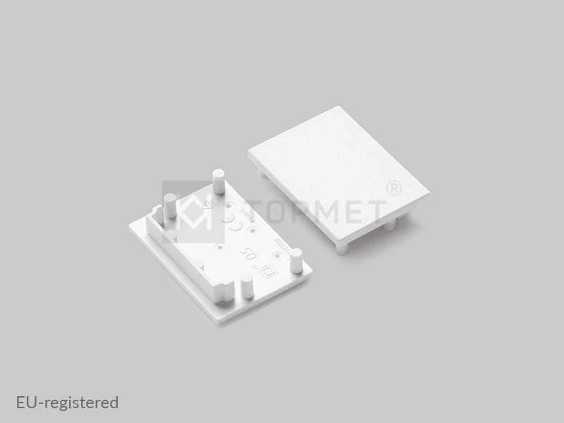 LED juostos profilio VARIO30-05 užbaigimo elementas, baltas.