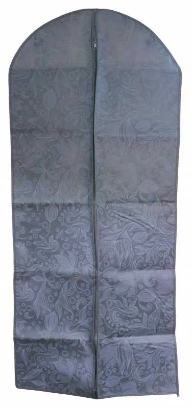 Besk Uzglabāšanas maiss drēbēm 60x135cm, pelēks ar rakstu