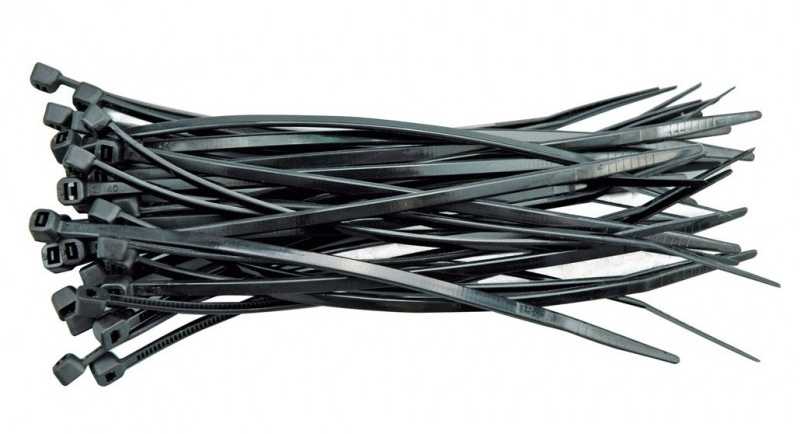 VOREL PLASTIKOS JUOSTOS Juoda 300*4,8/100 vnt.
