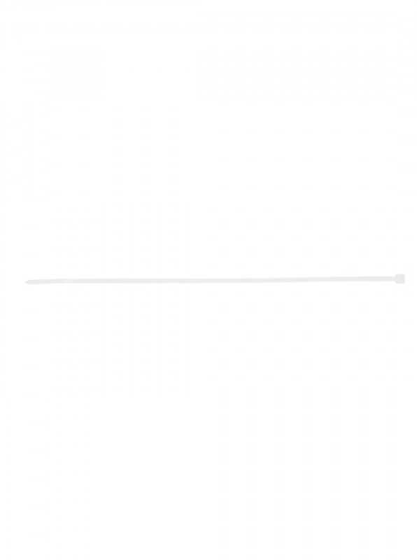 Užveržimo dirželiai TOPEX 2,5mm x 200mm Balti 100 vnt.