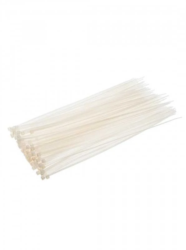 Užveržimo dirželiai Topex 2,5mmx100mm, 100vnt. Balti