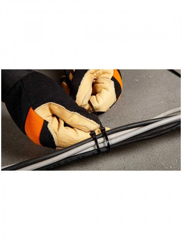 Užveržimo dirželiai TOPEX 3,6mm x 300mm 100vnt. Juodi