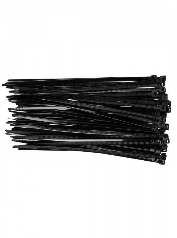 Užveržimo dirželiai TOPEX 4,8mm x 200mm, 75 vnt., Juodi