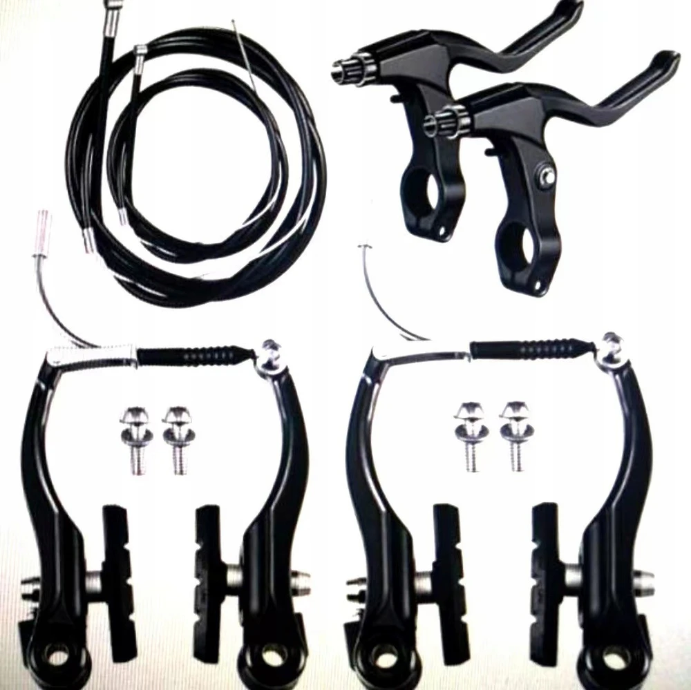 V-Brake stabdžių kaladėlės dviračiui 110mm aliuminio komplektas priekyje ir gale
