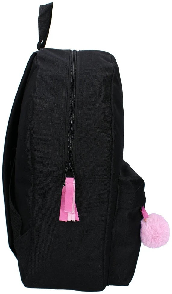 Vadobag Barbie Juodas Kuprinukas Vaikams su Pompom Pakabuku