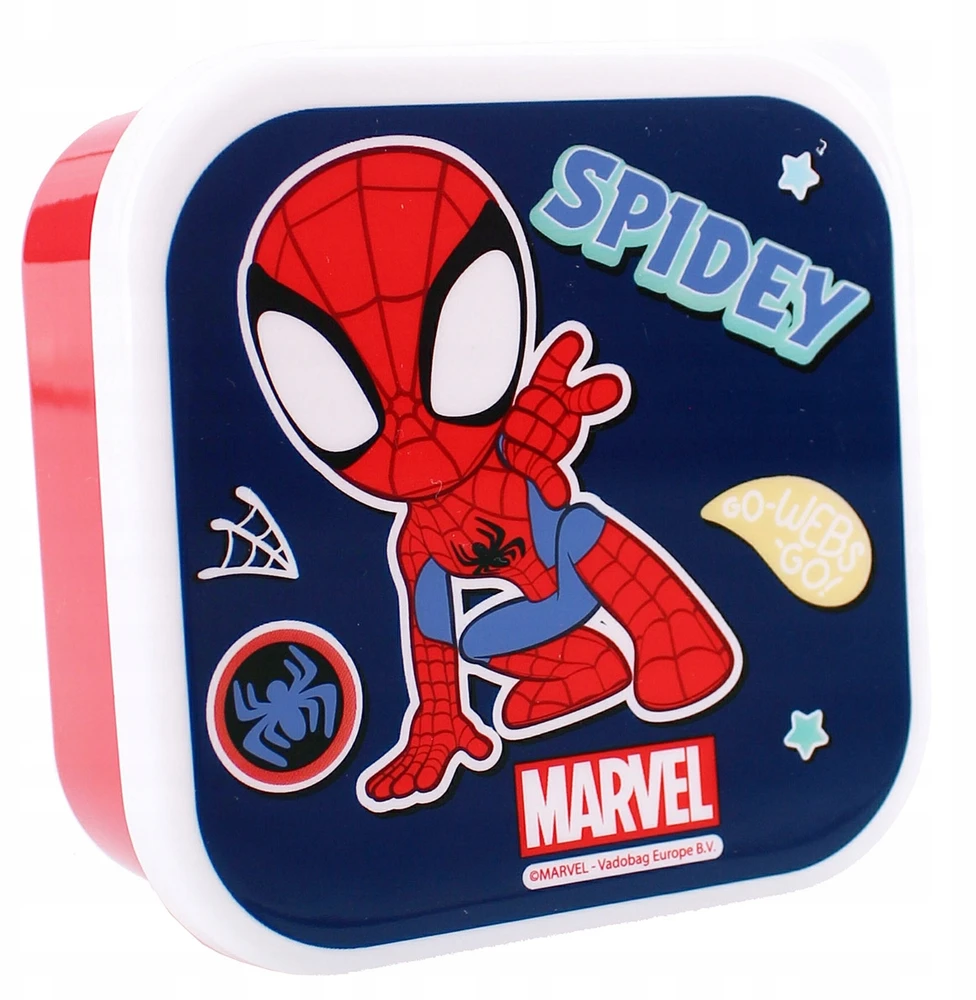 KNYGA Vadobag Dėžutė maistui 3v1 Spidey, vaikams