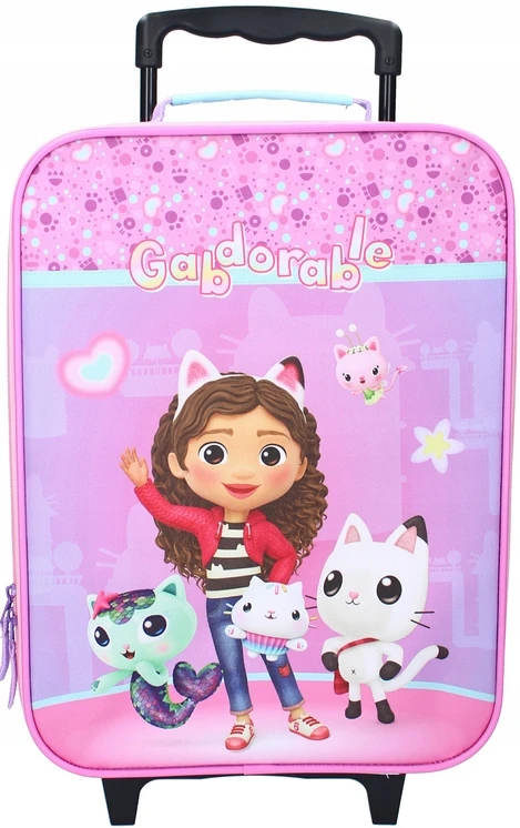 Vadobag GABI'S CAT HOUSE lagaminas ANT RATŲ VAIKAMS KAINAS BAGAŽAS VAIKAMS