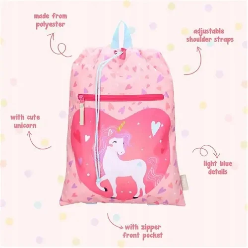 Vadobag Kuprinė-maišas "happy Unicorn" rožinė