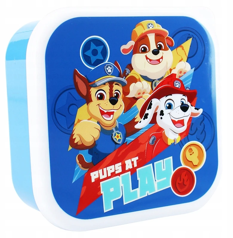 Vadobag Vaikiškų priešpiečių dėžučių rinkinys Paw Patrol, 3 vnt.