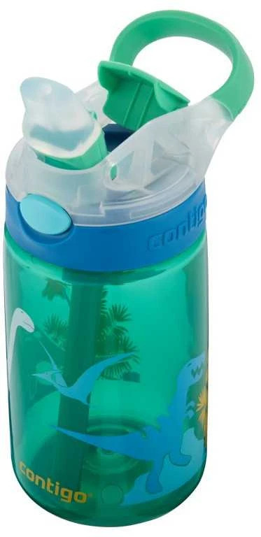 Vaikiška gertuvė Contigo Gizmo Žalias Dino, 2115035, 420 ml