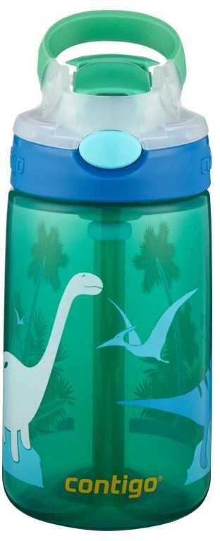 Vaikiška gertuvė Contigo Gizmo Žalias Dino, 2115035, 420 ml