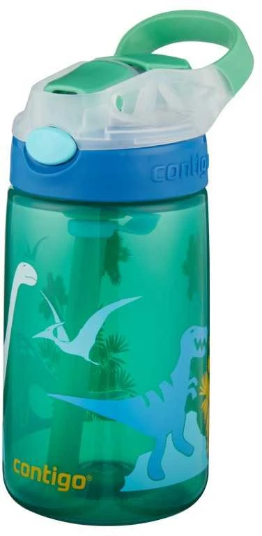 Vaikiška gertuvė Contigo Gizmo Žalias Dino, 2115035, 420 ml