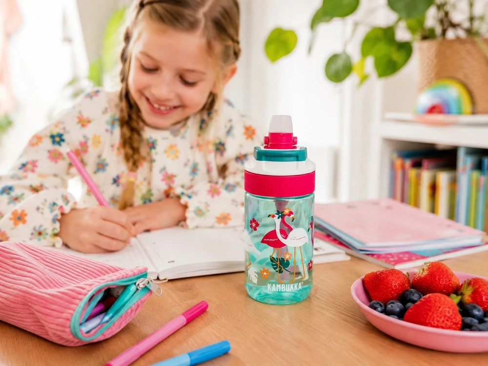 Vaikiškas buteliukas Kambukka Lagoon 400 ml, Rožinė Flamingo 11-04038