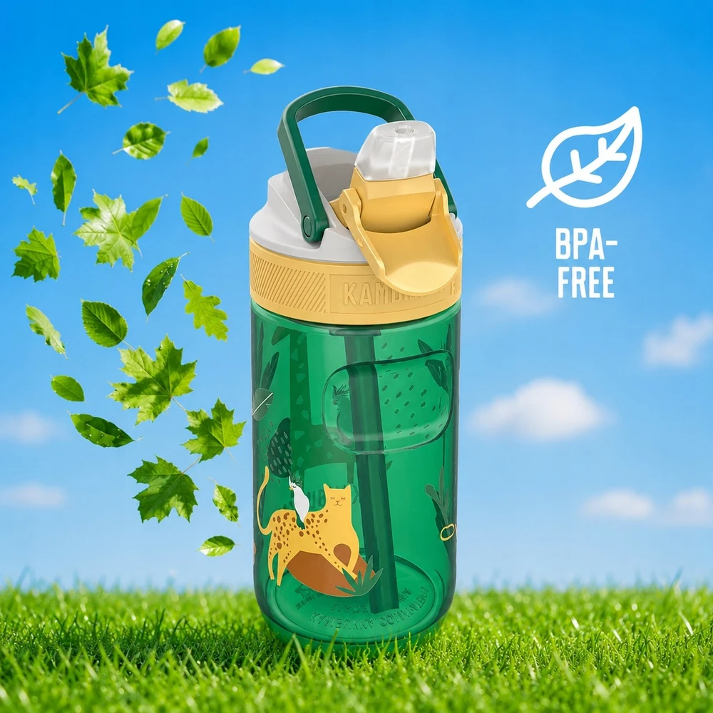 Vaikiškas buteliukas Kambukka Lagoon 400 ml, Rožinė Flamingo 11-04038