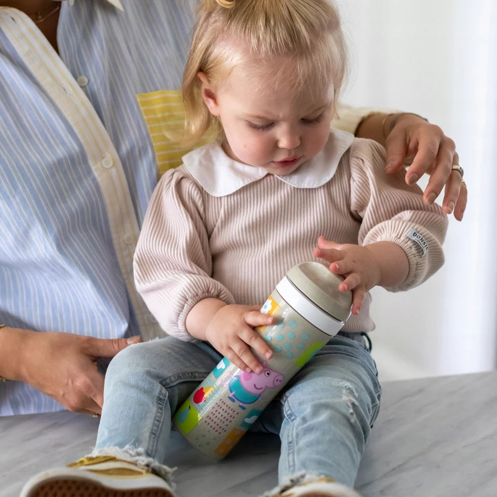 Vaikiškas buteliukas Organic Peppa Pig Koziol 425 ml