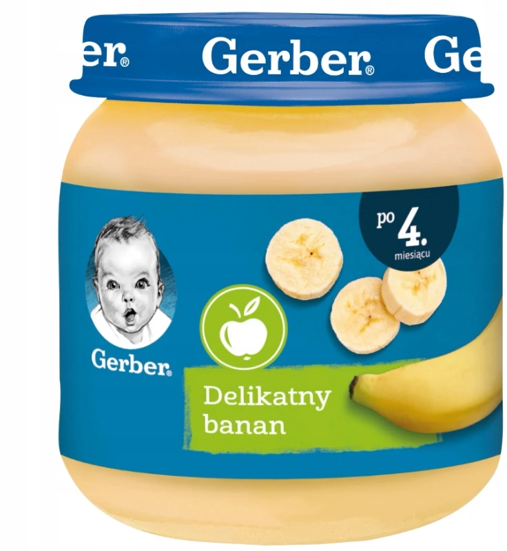 Vaikiškas desertas Delicate Banana 4 m+ 125 g Gerber