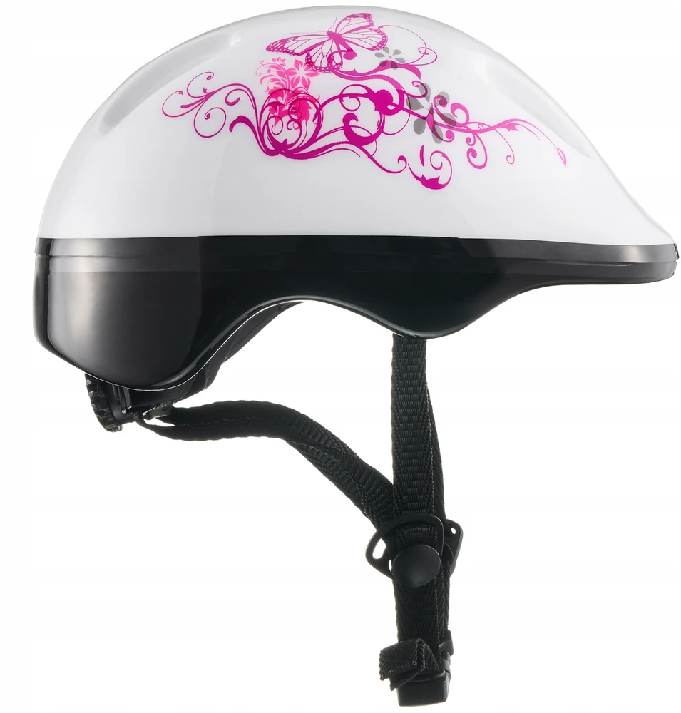 Vaikiškas dviratininko šalmas Croxer Silky Baltas/Rožinė XS (48-51 cm)