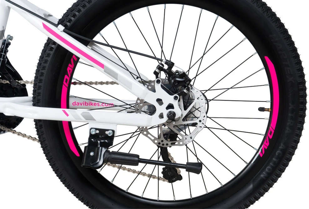 VAIKiškas DVIRATIS 24" KALNŲ MTB RĖMAS 11" COLŲ MERGAITĖS DAVI BONITA
