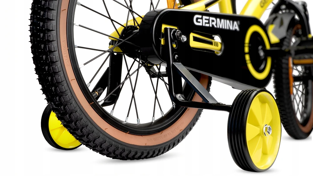Vaikiškas dviratis BMX 16 GERMINA su šoniniais ratais + nemokamas gidas!