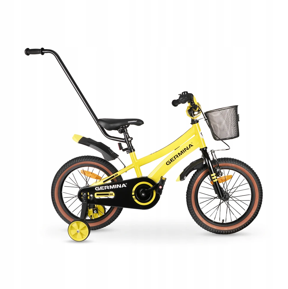 Vaikiškas dviratis BMX 16 GERMINA su šoniniais ratais + nemokamas gidas!