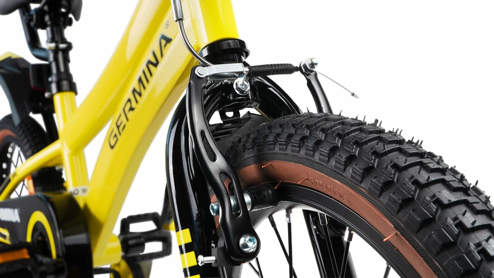 Vaikiškas dviratis BMX 16 GERMINA su šoniniais ratais + nemokamas gidas!
