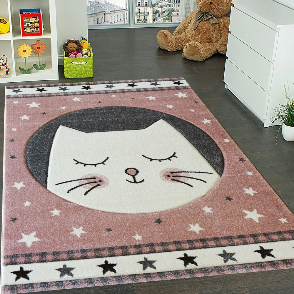 Vaikiškas kilimėlis Smart Kids 3D 140X190 CAT Rožinis