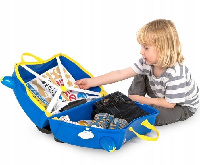 Vaikiškas lagaminas Trunki Percy Police car