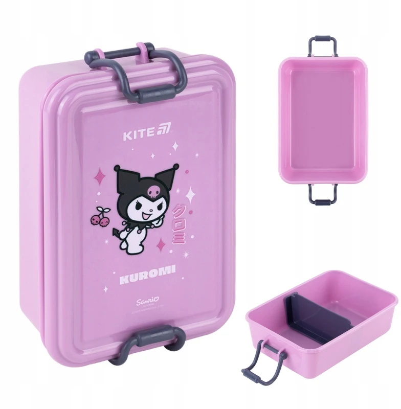 Vaikiškas maisto dėklas Kite su skyreliais, 650ml, violetinis