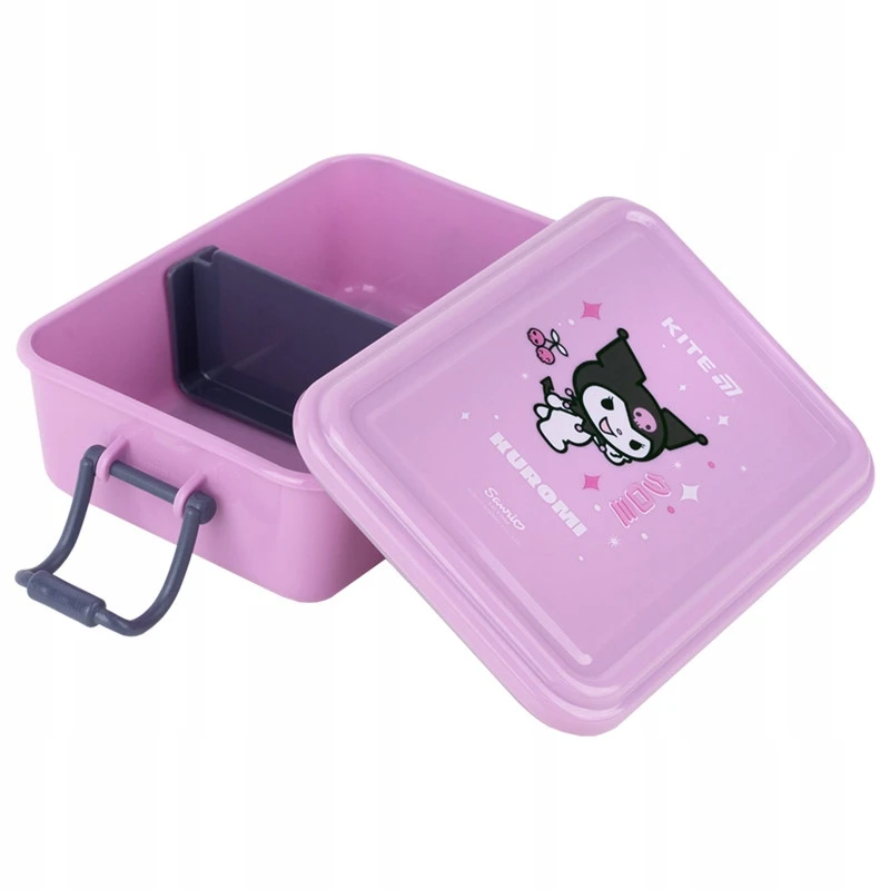 Vaikiškas maisto dėklas Kite su skyreliais, 650ml, violetinis