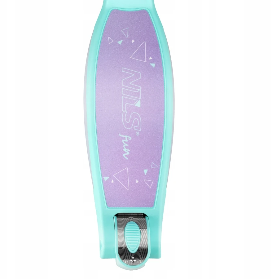 Vaikiškas paspirtukas - NILS FUN - HLB1310 - Violetinė - LED ratukai - Reguliuojamas vairas 78-90 cm